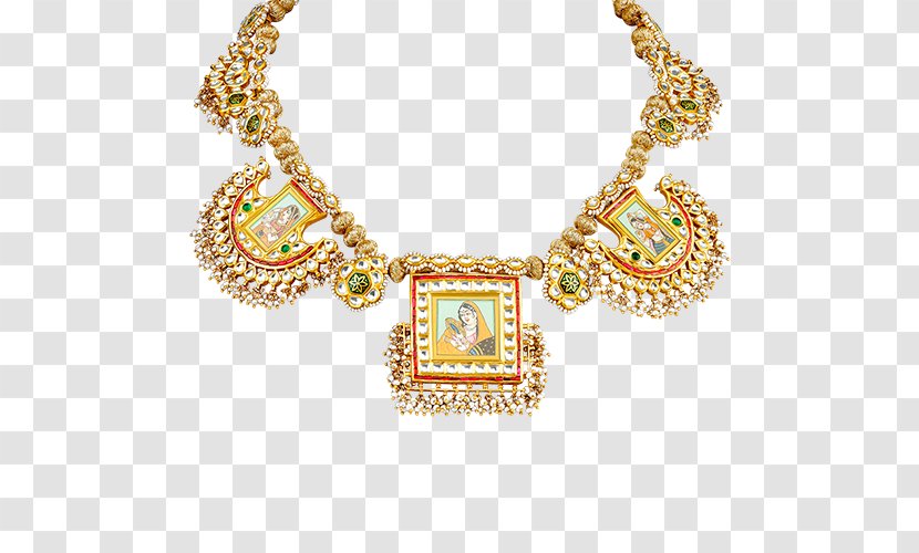 Necklace Tanishq Jewellery Gemstone Jewelry Design - Goddess Lakshmi Transparent PNG