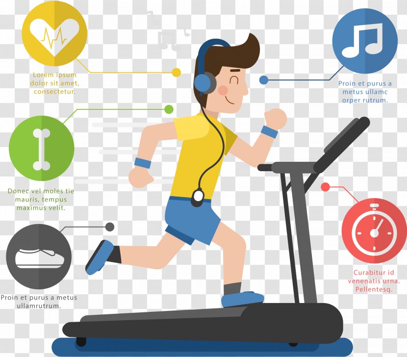 Treadmill Weight Loss Exercise Physical Fitness Centre - Jogger Transparent PNG