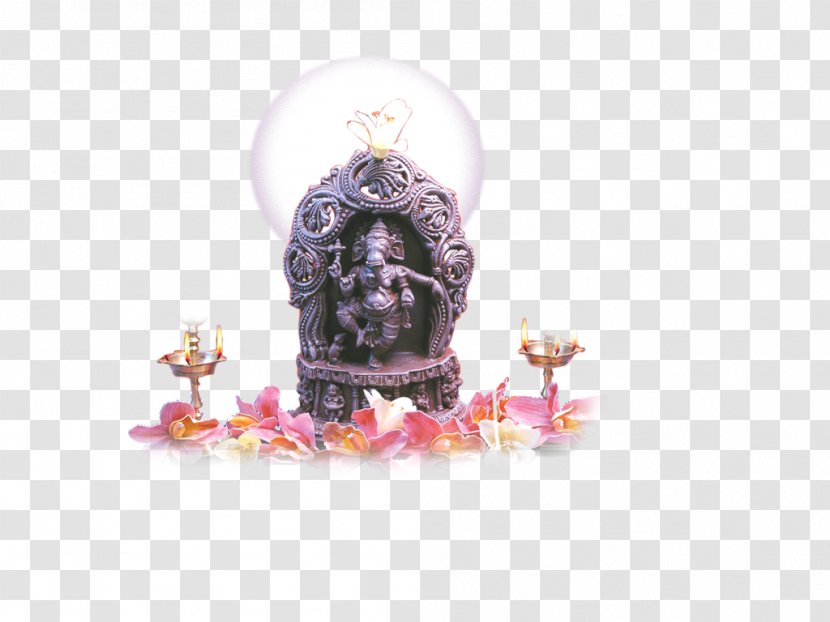 Ganesha Deity - Telugu Script - God Transparent PNG