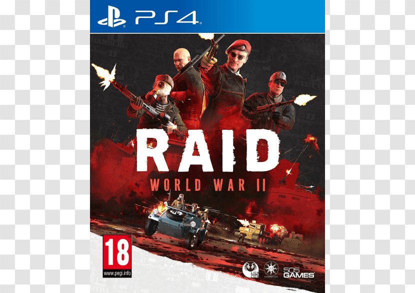 Raid: World War II PlayStation 4 Raid 01915-NEW Video Game Payday 2 - Ii Transparent PNG