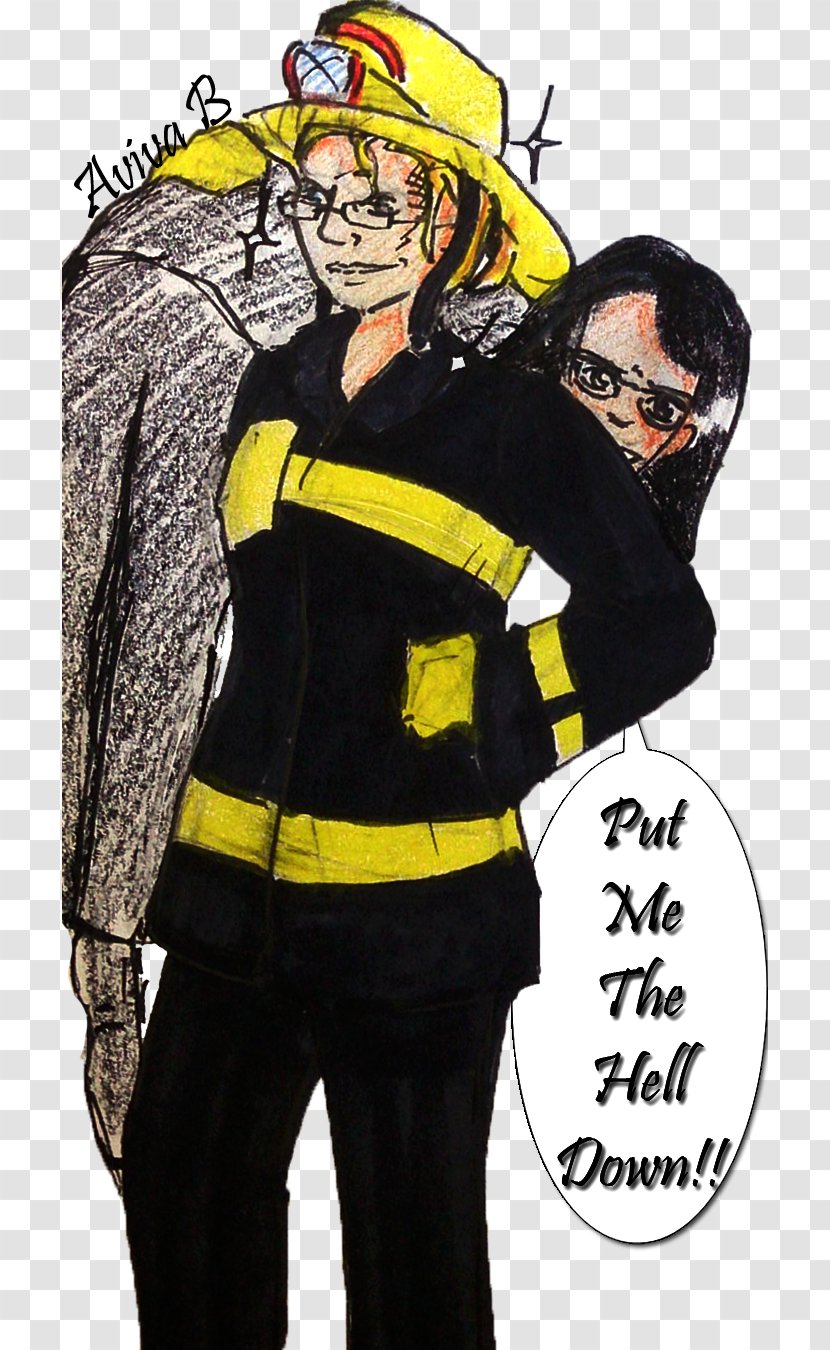 Human Behavior Cartoon Character Profession - Fiction - Firewoman Transparent PNG