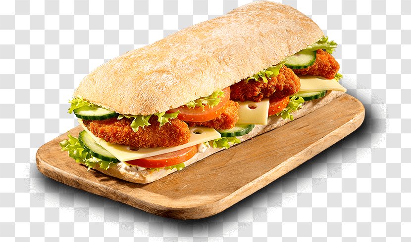 Salmon Burger Bánh Mì Cheeseburger Baguette Chicken Fingers - Submarine Sandwich - CHICKEN Transparent PNG