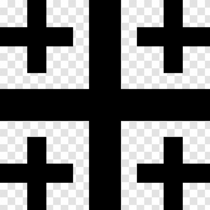 Kingdom Of Jerusalem Holy Land Crusades Cross - Logo - Christian Transparent PNG