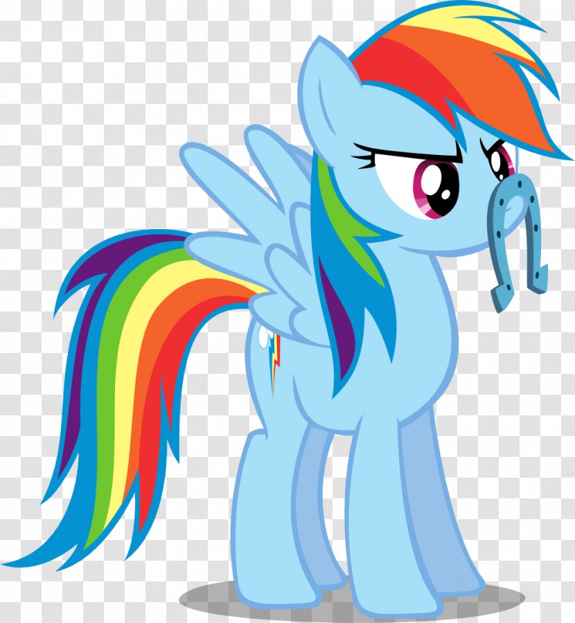 Rainbow Dash Rarity Pinkie Pie Twilight Sparkle Applejack - Cartoon - Horseshoe Transparent PNG