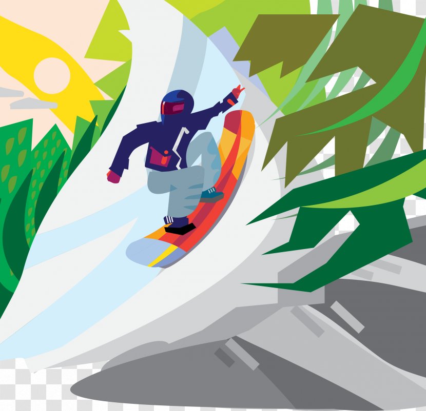 Snowboarding Skiing - Art - Snowboard Transparent PNG