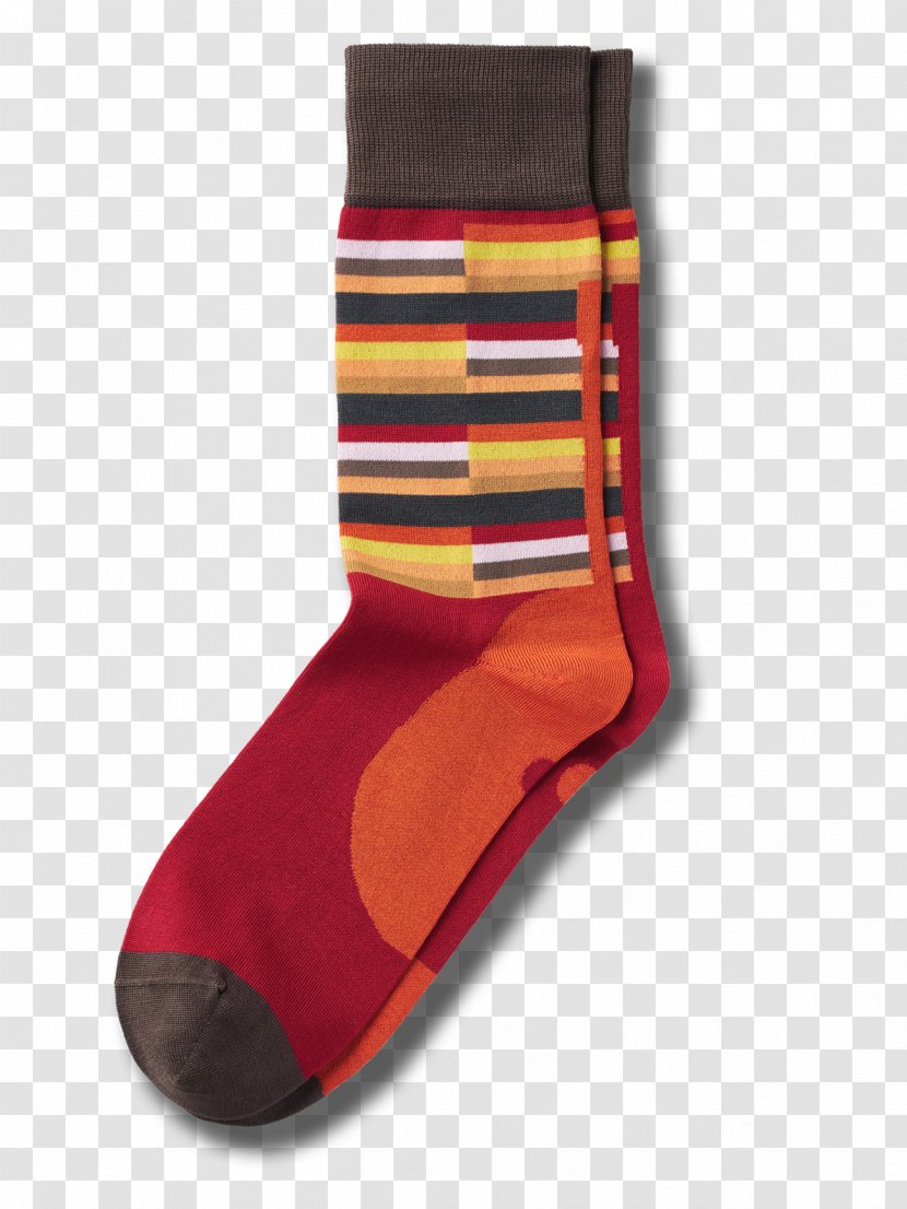 Sock Violet Orange Red Blue Transparent PNG