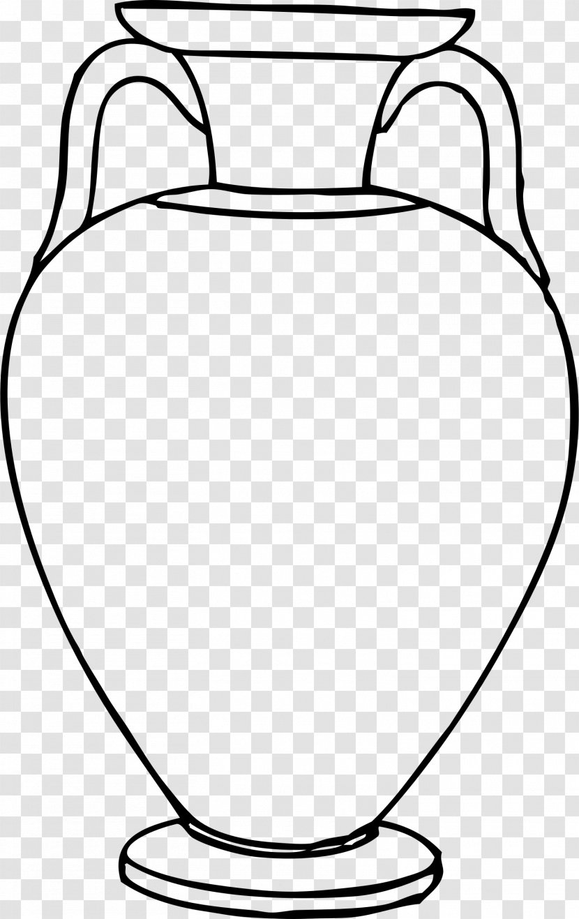 Drawing Urn Line Art Vase Clip - White Transparent PNG