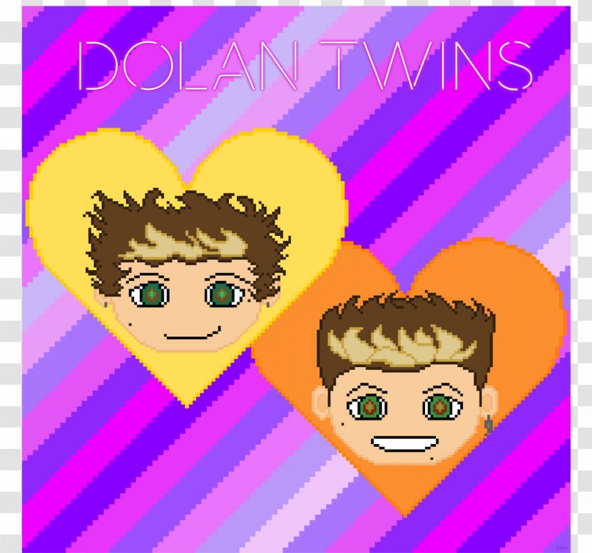 Pink M Character Happiness Clip Art - Cartoon - Dolan Twins Transparent PNG