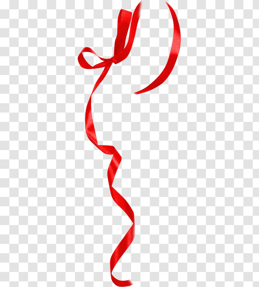 Red Ribbon Clip Art - Cartoon - Knotted Transparent PNG