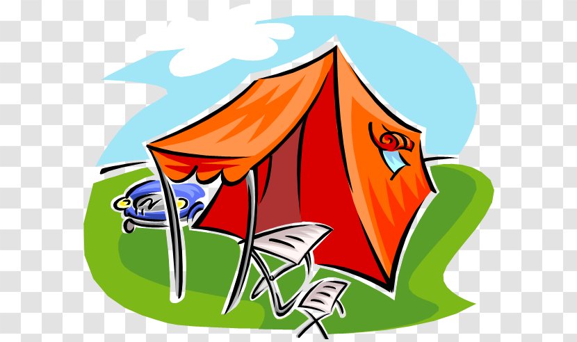 Tent Camping Drawing Campsite Vacation - Cartoon Transparent PNG