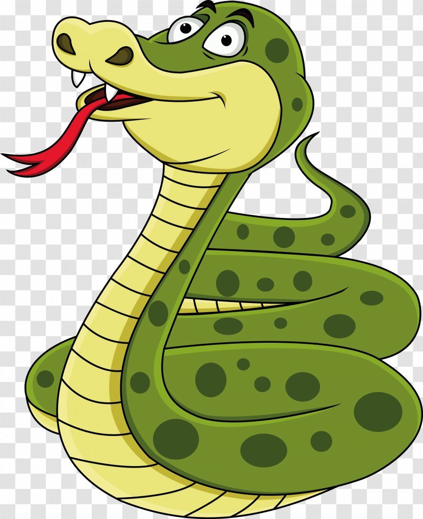 Snake Cartoon Clip Art - Stock Footage Transparent PNG