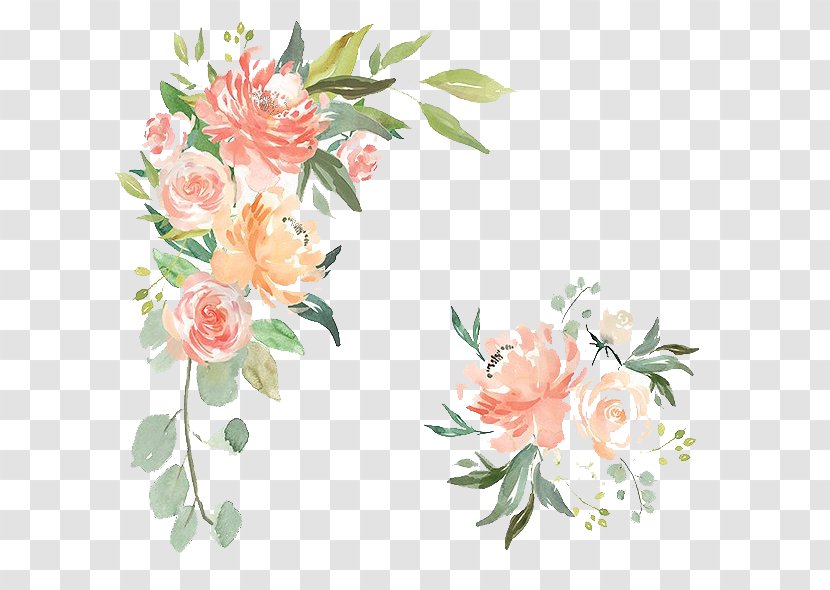 Wedding Invitation Watercolour Flowers Paper Sweet Sixteen - Petal Transparent PNG