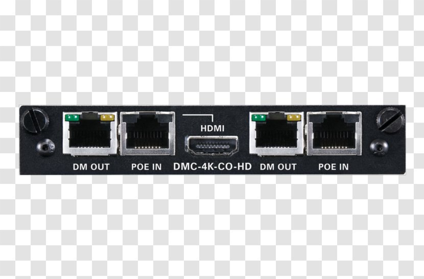 Crestron DMC-4K-CO-HD HDBaseT Radio Receiver Electronics Video - Amplifier - Technology Transparent PNG