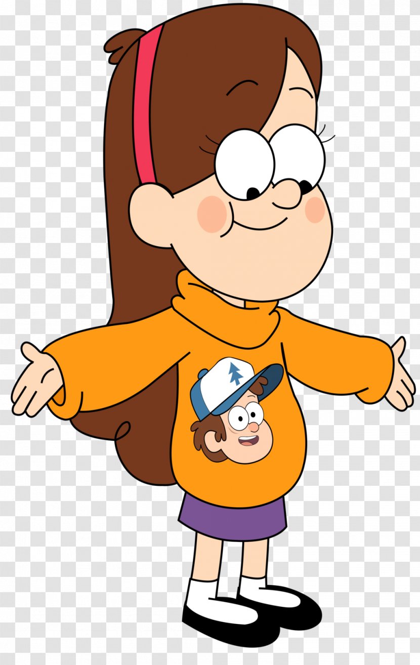 Dipper Pines Mabel Character Sweater - Cartoon - Silhouette Transparent PNG