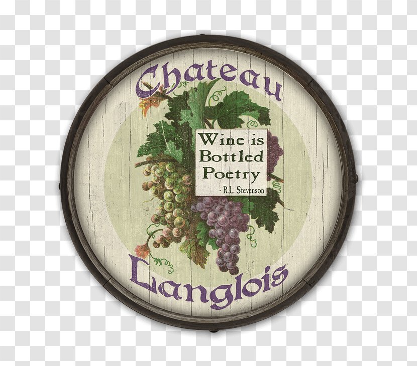 Grape Wine Barrel Poetry Bottle - Vitis - Signs Transparent PNG