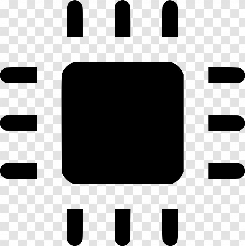 Integrated Circuits & Chips Clip Art - Black - Logo Transparent PNG