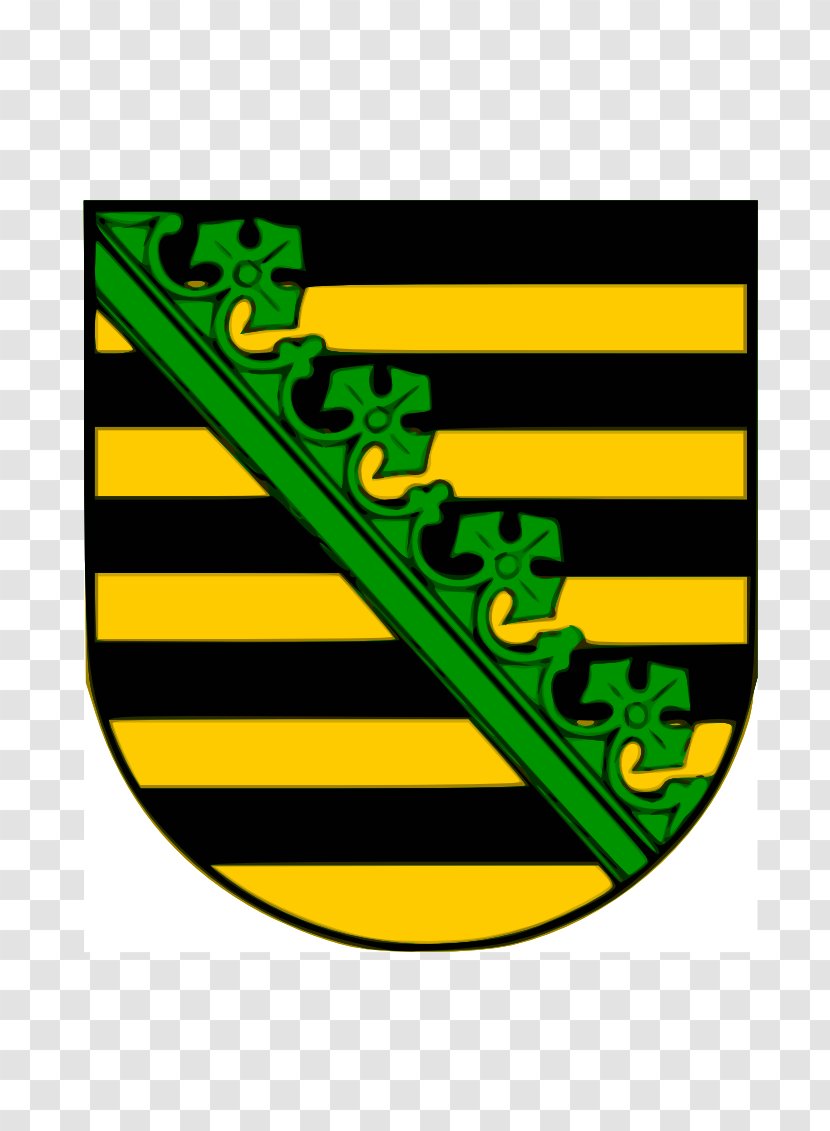 Duchy Of Saxony Coats Arms German States Coat - Yellow - Crown Transparent PNG