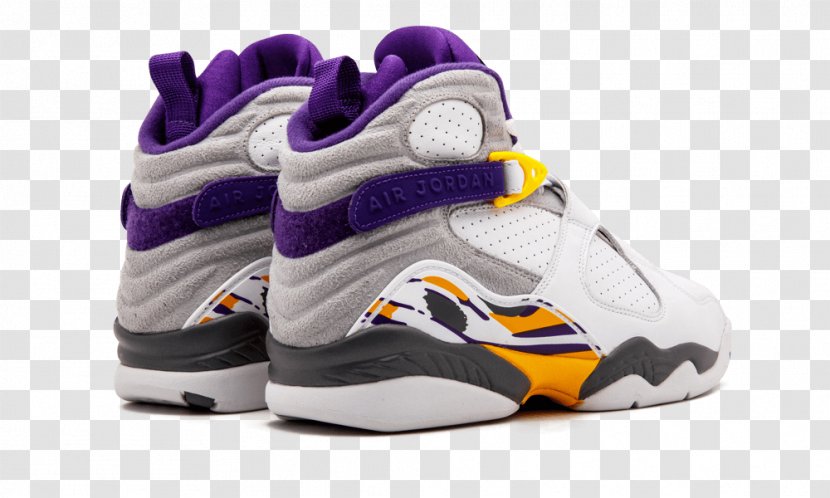 Los Angeles Lakers Sneakers Air Jordan Nike Shoe - Violet Transparent PNG
