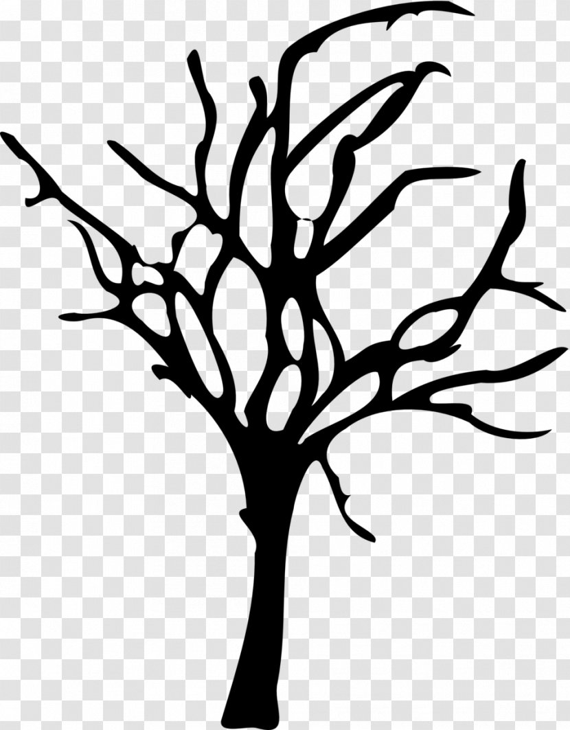 Tree Branch Clip Art - Monochrome Transparent PNG