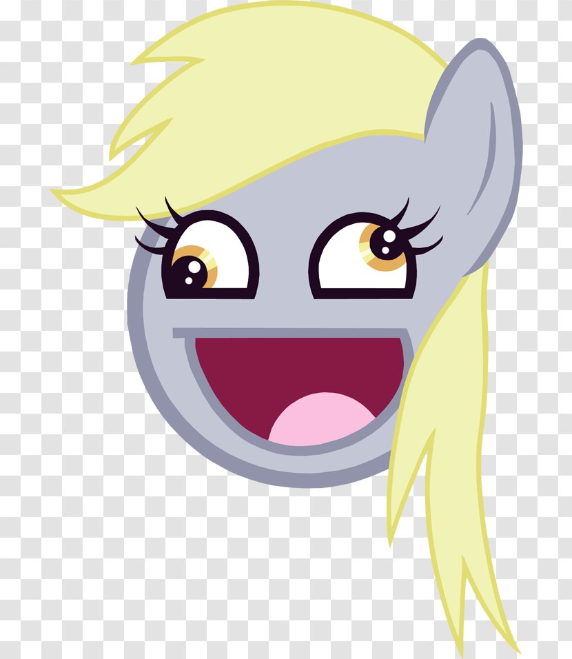 Derpy Hooves Rainbow Dash Applejack Pony Face - Silhouette - Epic Pic Transparent PNG