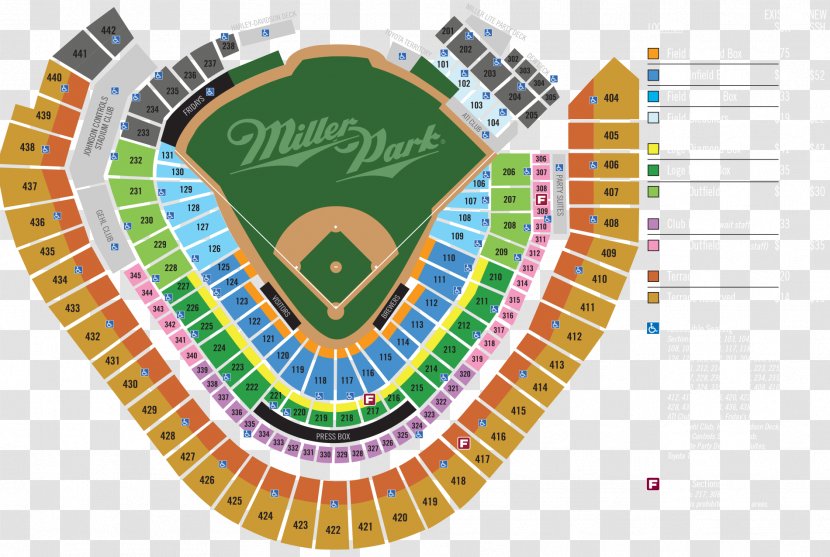 Miller Park Milwaukee Brewers AT&T Petco PNC - Ticket - Baseball Transparent PNG