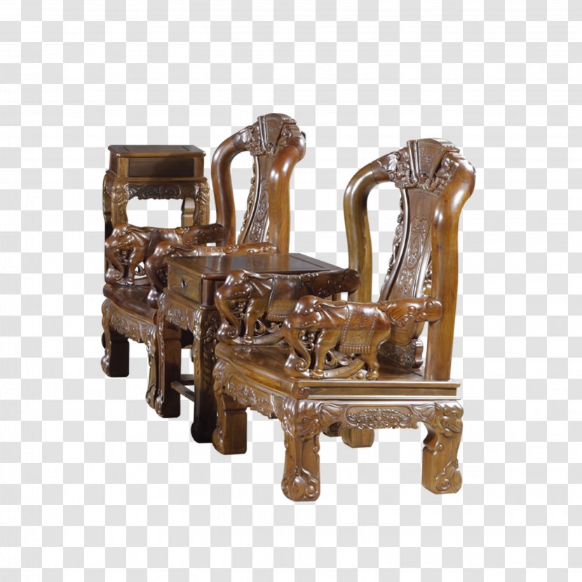 Table Furniture Chair Wood - With Elements Transparent PNG