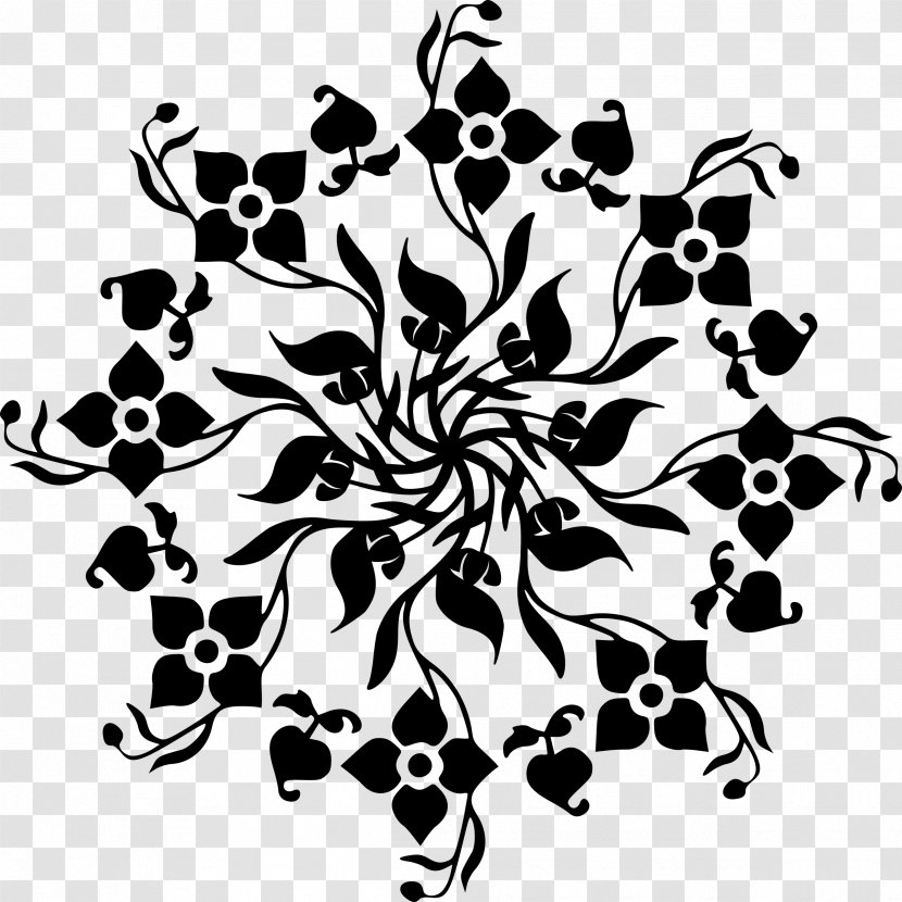 Visual Arts Flower Floral Design - Black And White - Flowers Transparent PNG