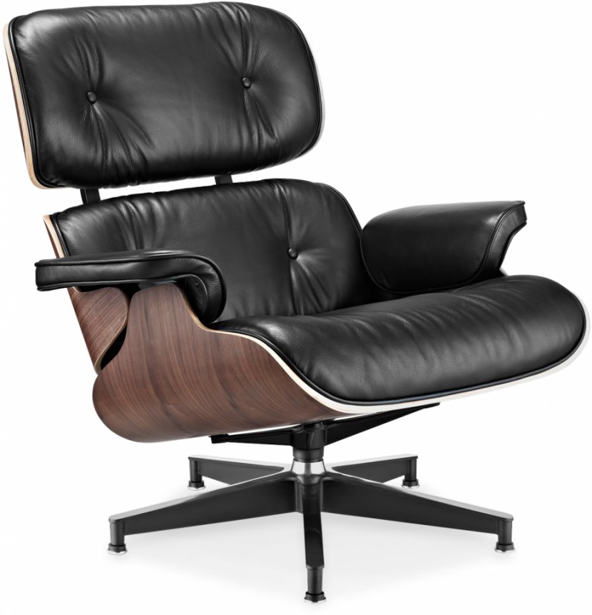 Eames Lounge Chair Wood Charles And Ray Foot Rests - Modern Furniture - Armchair Transparent PNG