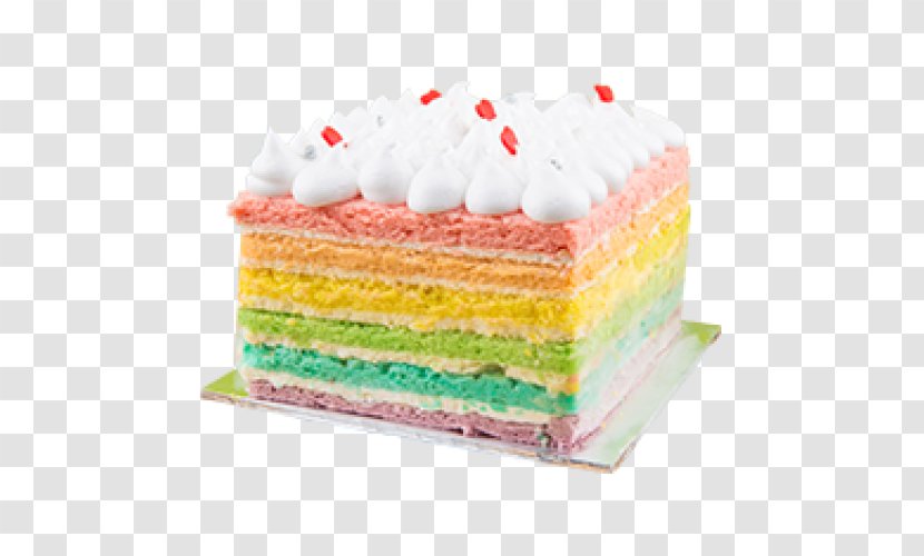 Buttercream Rainbow Cookie Swiss Roll Birthday Cake Torte - Icing Transparent PNG