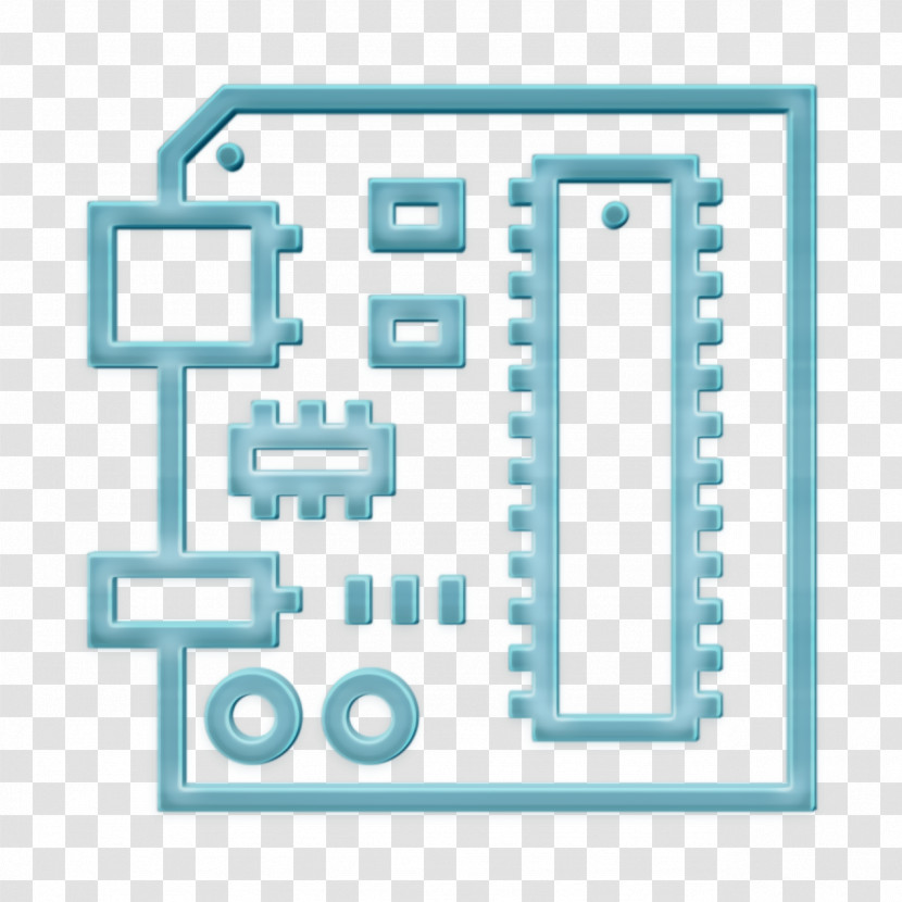 Robotics Engineering Icon Circuit Board Icon Microchip Icon Transparent PNG