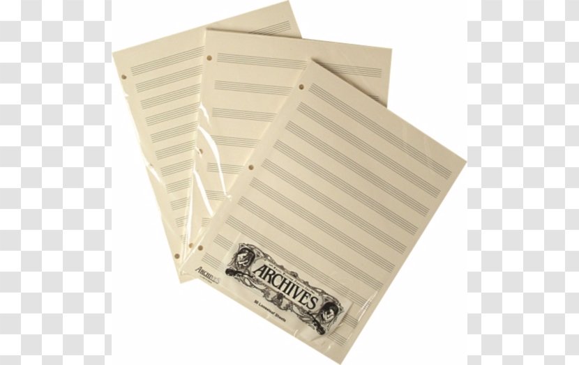 Staff Manuscript Paper: 10 Stave - Loose Leaf Transparent PNG