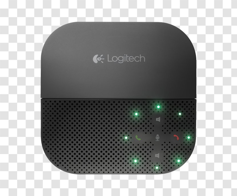 Loudspeaker Logitech P710e, Mobile Conference Speakerphone, USB/Bluetooth/NFC Ready, Battery Life Up To 15 Speakerphone P710e - Speaker PhoneBlack PhonesWebcam Transparent PNG