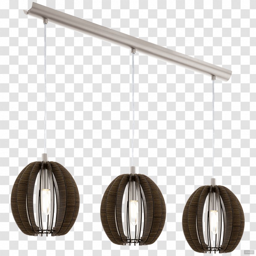 Light Fixture Chandelier Edison Screw Lighting - Lamp Eglo - Pendant Transparent PNG