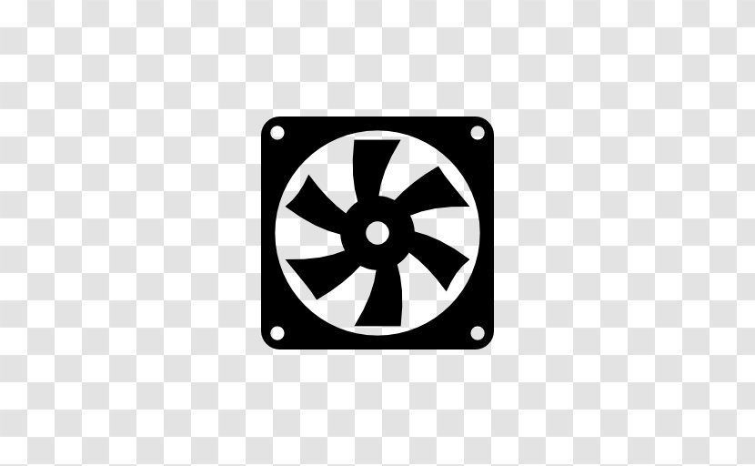 Fan - Black And White - Logo Transparent PNG
