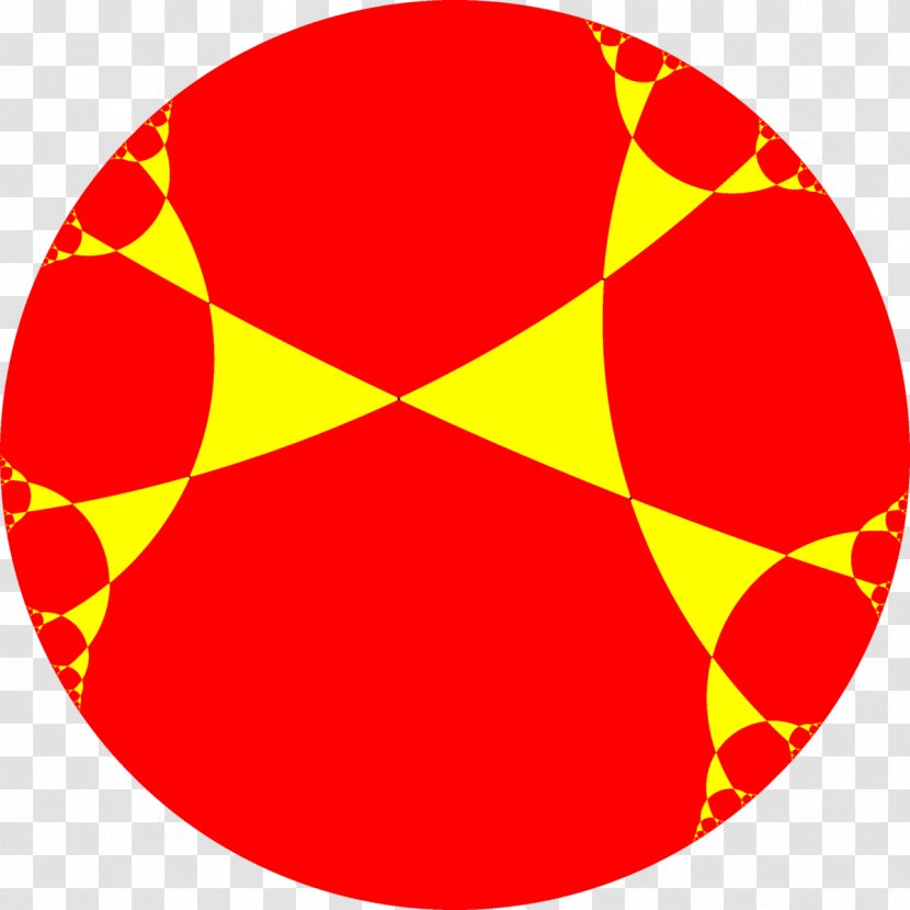 Tessellation Triapeirogonal Tiling Hyperbolic Geometry Rhombille Uniform Tilings In Plane - Point - Circle Transparent PNG