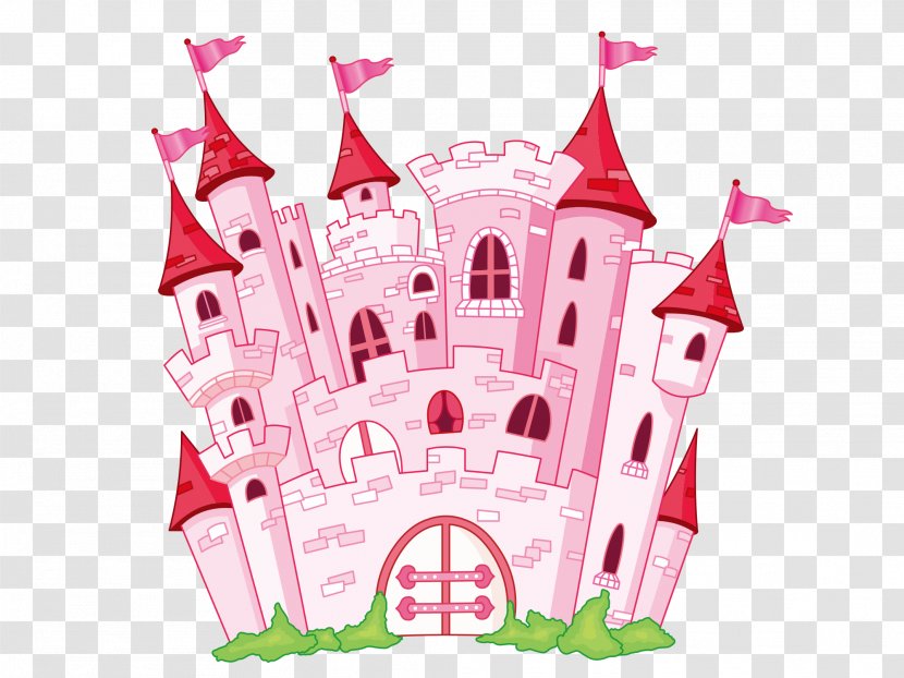 Castle Royalty-free Cartoon Stock Photography - Pink Transparent PNG