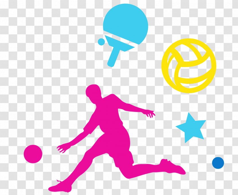 Volleyball - Paint - Celebrating Throwing A Ball Transparent PNG
