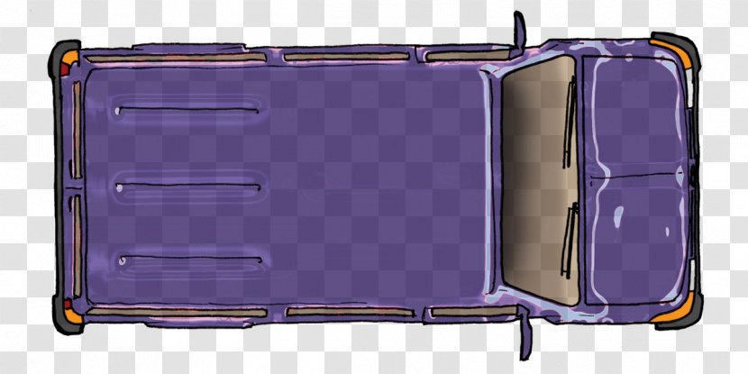 Angle Suitcase - Purple - Design Transparent PNG