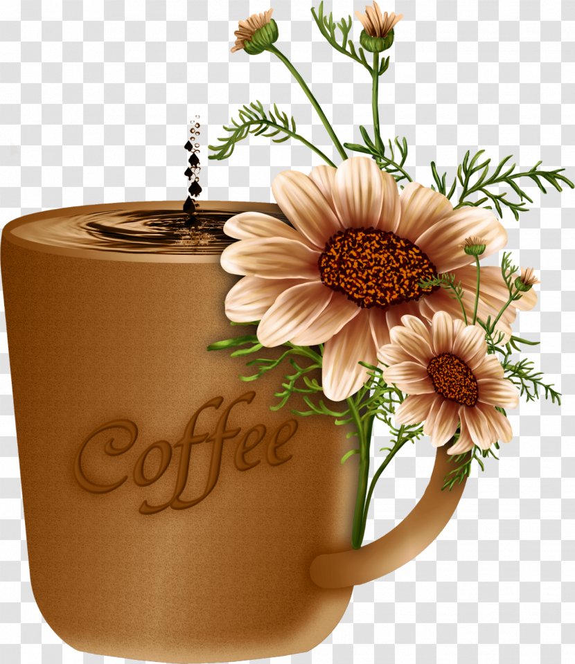 Floral Design Flower Clip Art GIF - Collecting - Coffee Ad Transparent PNG