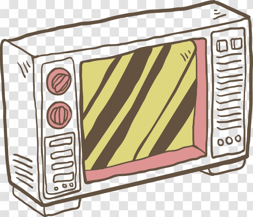 Home Appliance Cartoon - Area - Vector Microwave Oven Transparent PNG