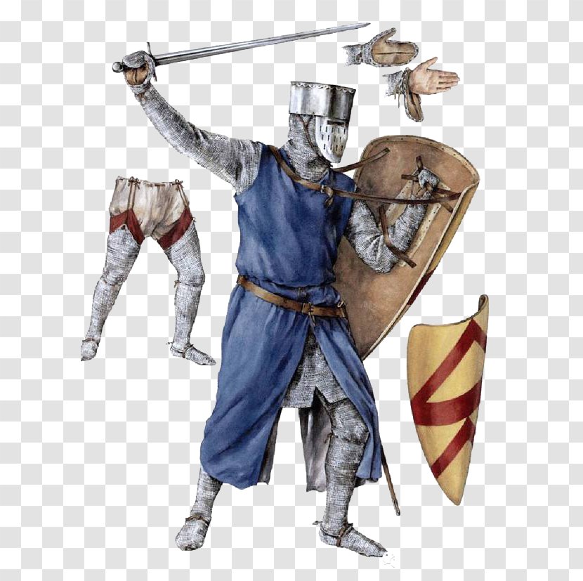 Middle Ages 13th Century 12th Knight 15th - Heavy Cavalry - Medieval Knife Shield Soldiers Transparent PNG