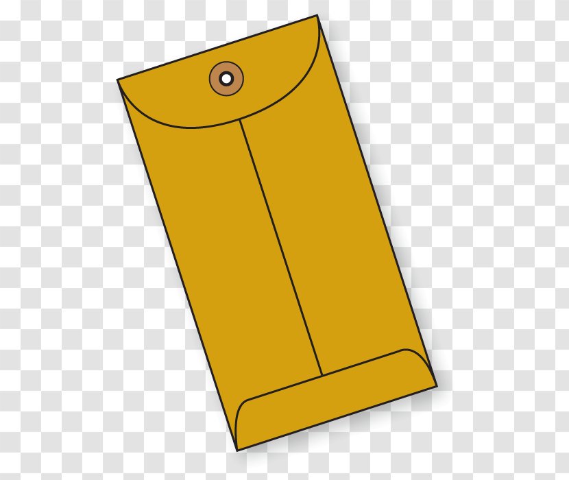 Paper Line Angle - Yellow - Brown Envelope Transparent PNG