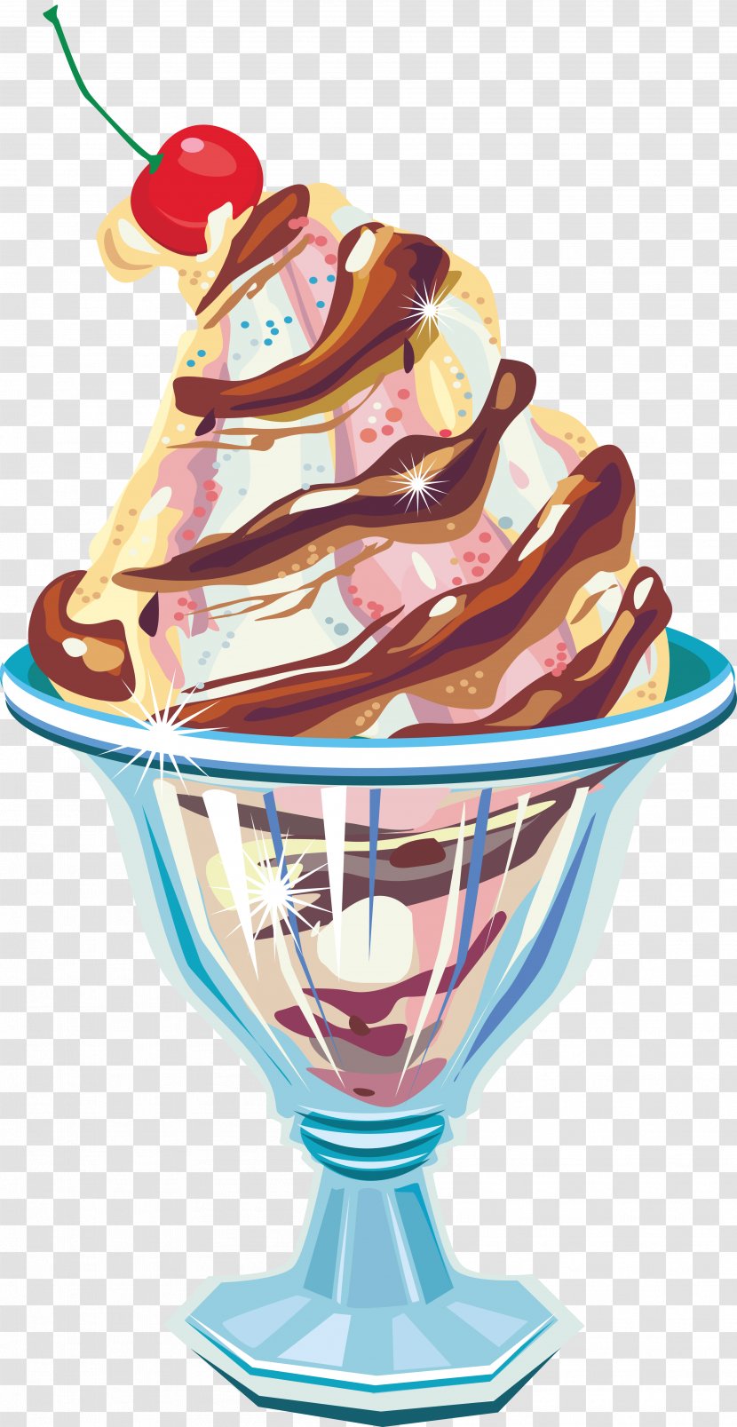 Sundae Chocolate Ice Cream Cones - Can Stock Photo Transparent PNG