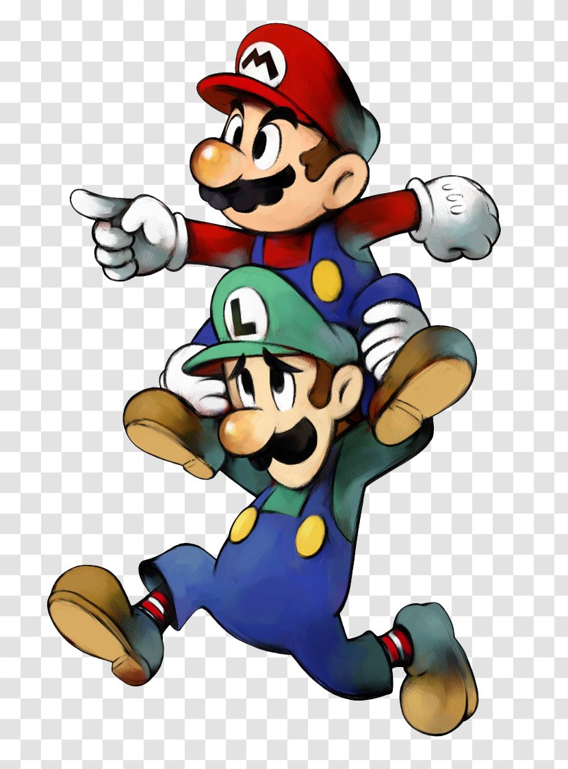 Mario & Luigi: Superstar Saga Partners In Time Bros. - Game Boy Advance - Luigi Transparent PNG