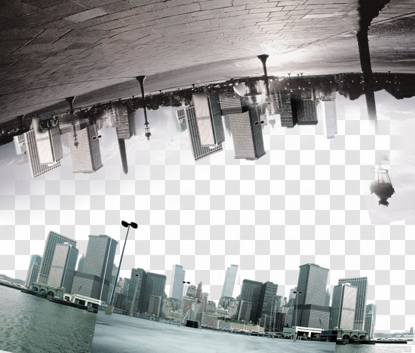 City Download - Black And White - Building Background Transparent PNG