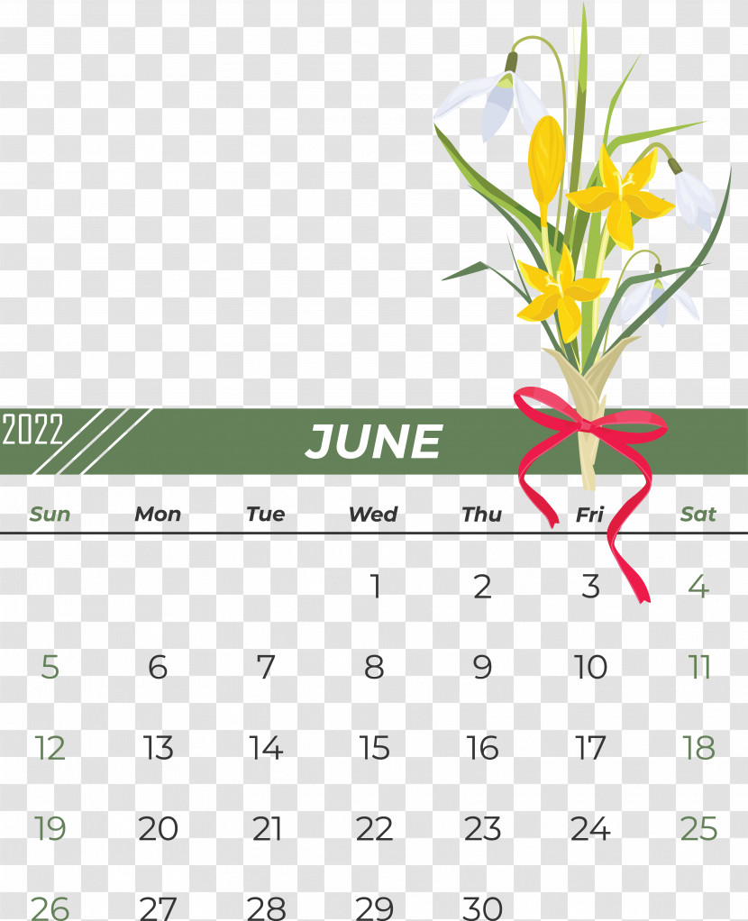 Calendar Flower Line Reading Transparent PNG
