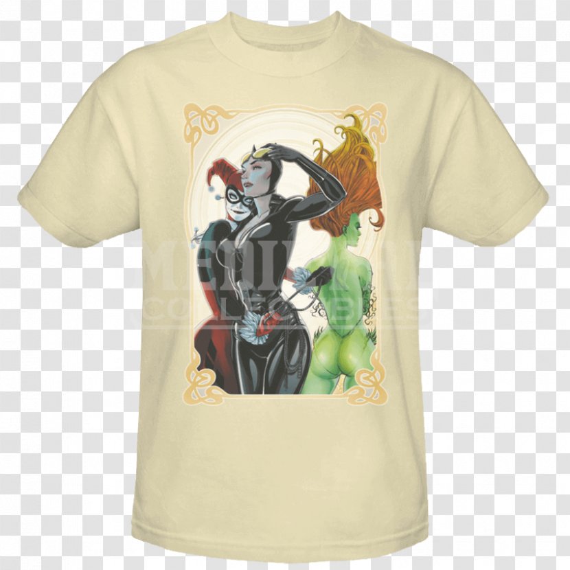 T-shirt Poison Ivy Sleeve Gotham City Sirens Slim-fit Pants - Top Transparent PNG
