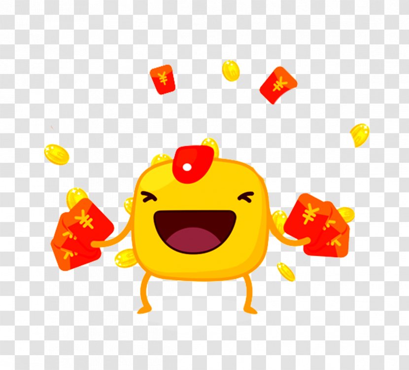 Red Envelope Coupon WeChat Clip Art - Gratis - Get A Cartoon Villain Transparent PNG