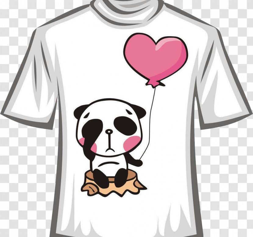 T-shirt Sleeve - Silhouette - Panda Transparent PNG