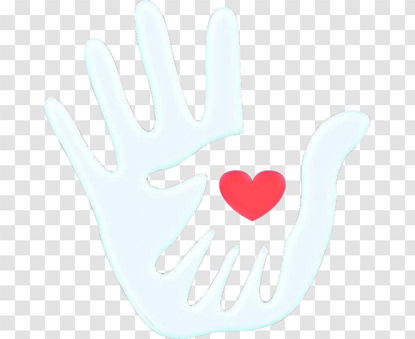 Pink Hand Finger Heart Gesture - Love - Glove Thumb Transparent PNG